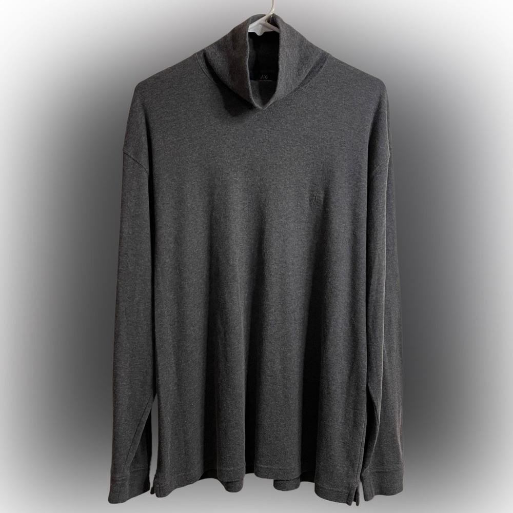 Brooks Brother Turtleneck Charcoal Gray Long Sleeve Size M